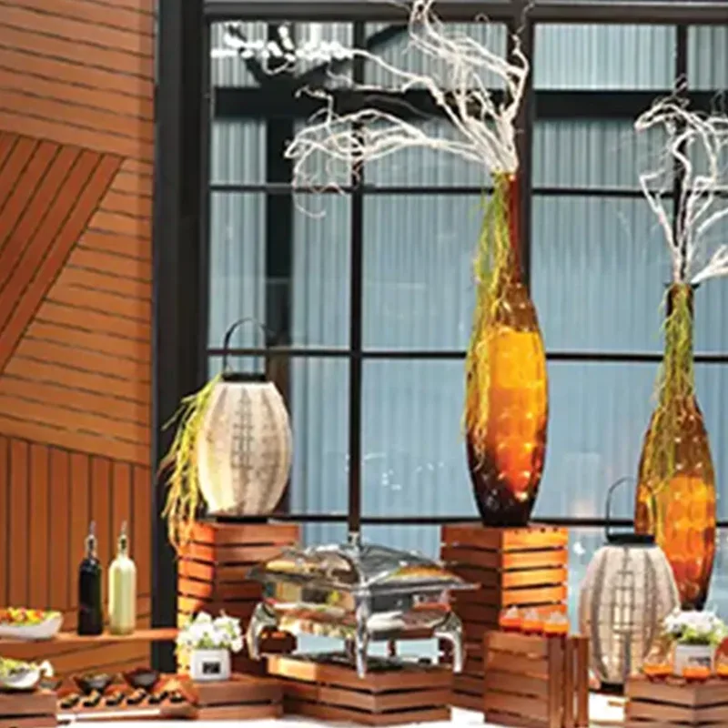 Rustic crate buffet display
